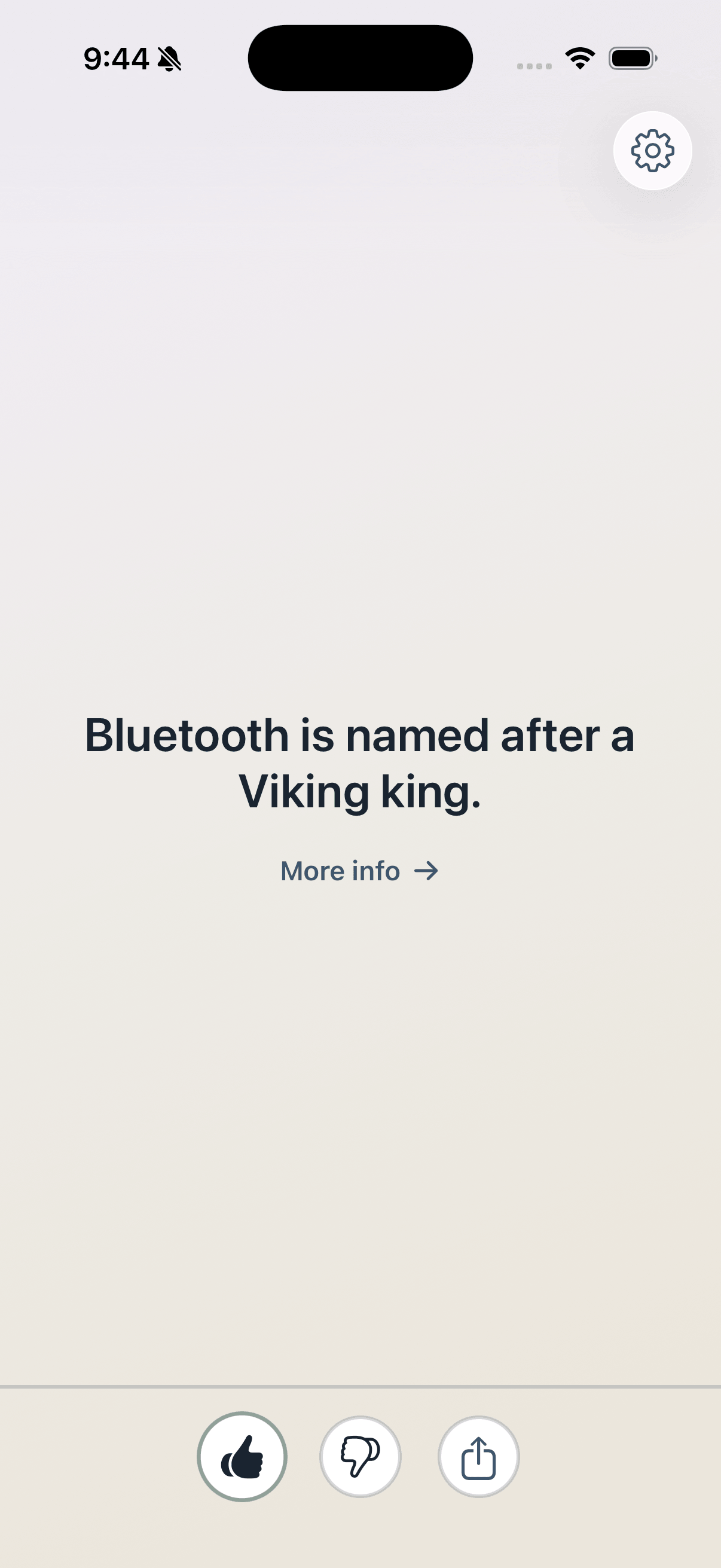 Daily facts app rebuilt in SwiftUI